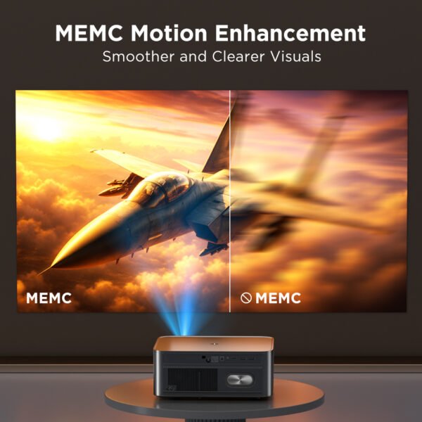 Rigal portable HD projector showcased for business use, conference room setup, and large event venues